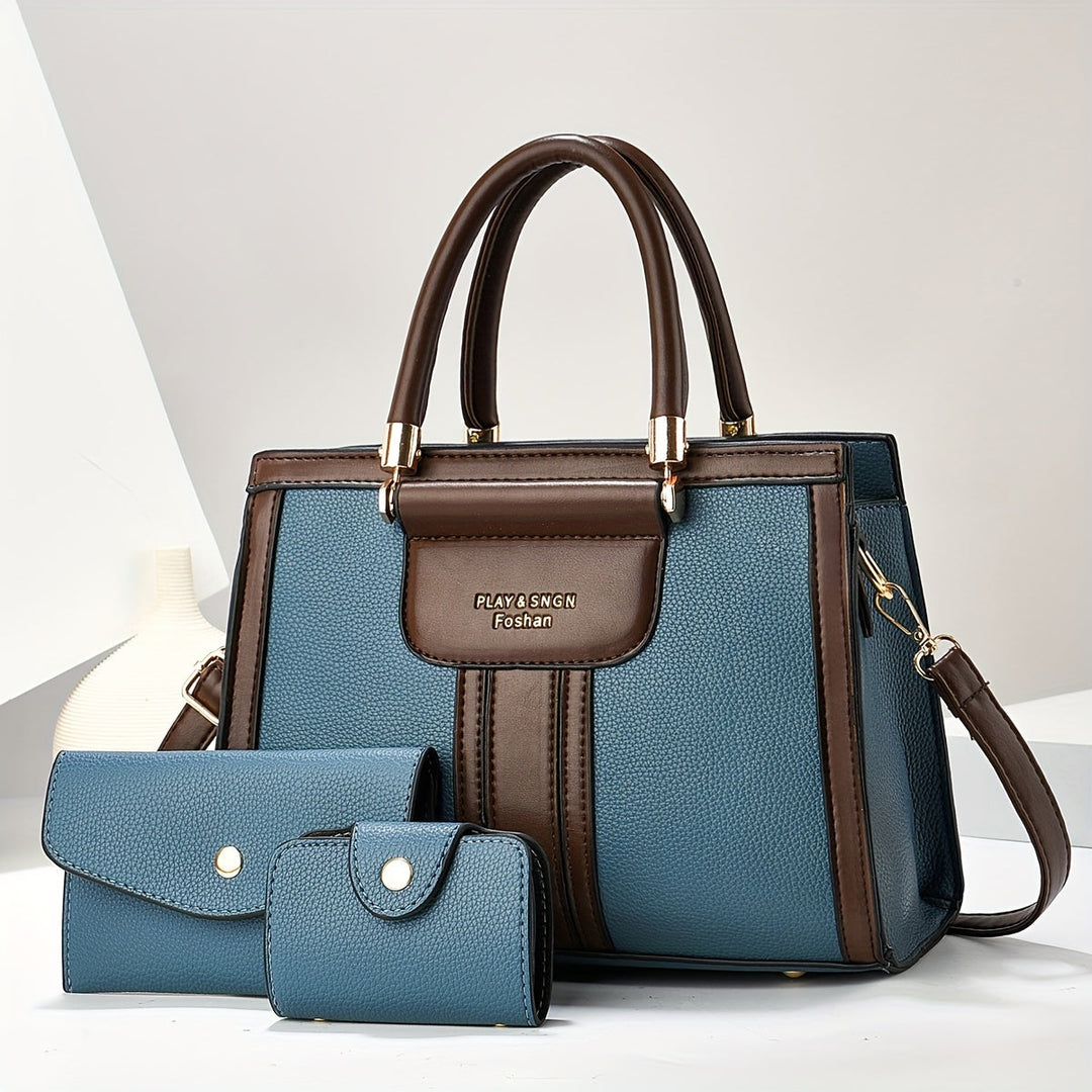 Women’s 3 Piece Matching Handbag Set