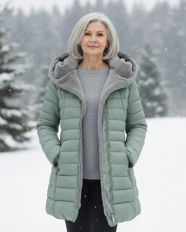 Women’s Fleece Lined Hooded Puffer Coat
