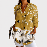 Women’s Lightweight Colorful Printed Blouse