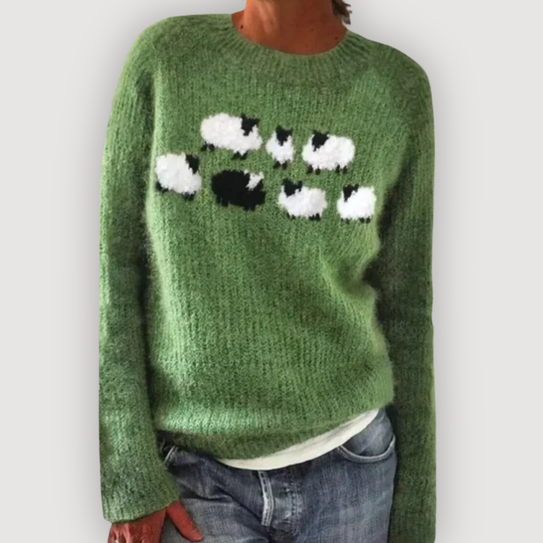 Women’s Sheep Graphic Knit Jumper