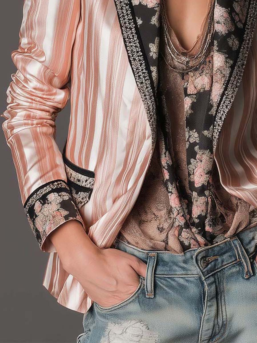 Women’s Tailored Striped Blazer