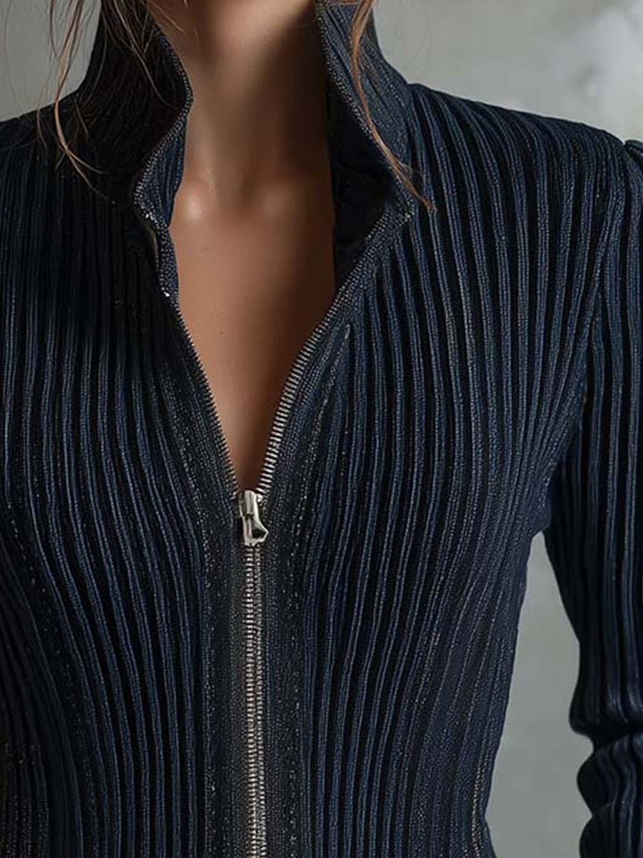 Women’s Sparkle Ribbed Knit Jacket