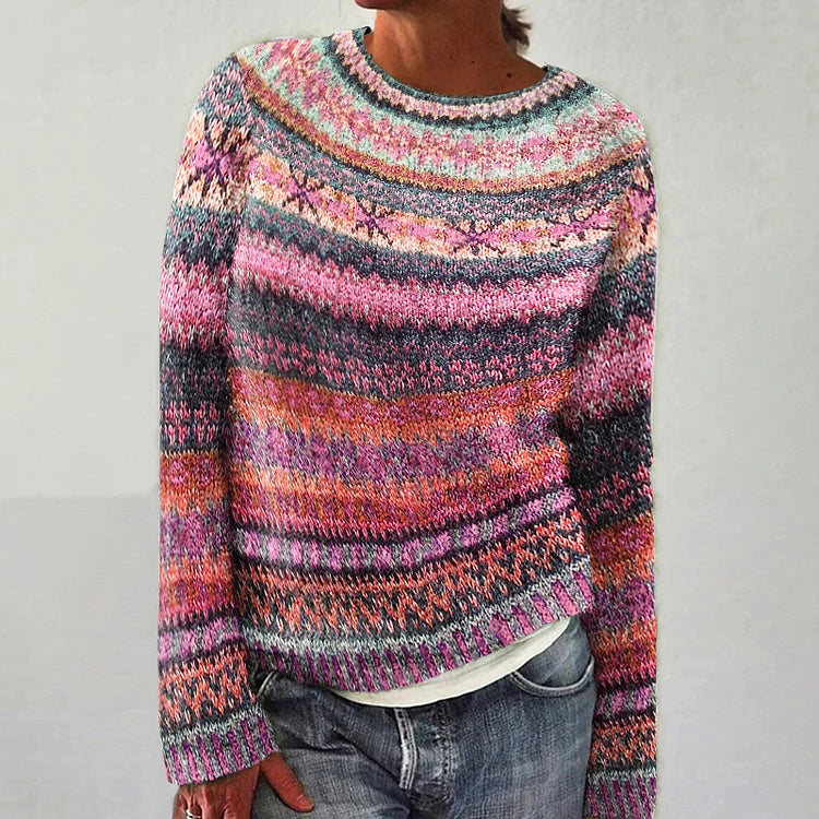 Women’s Icelandic Knit Pullover Sweater
