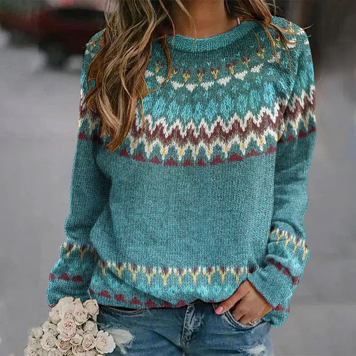 Women’s Classic Icelandic Fair Isle Sweater