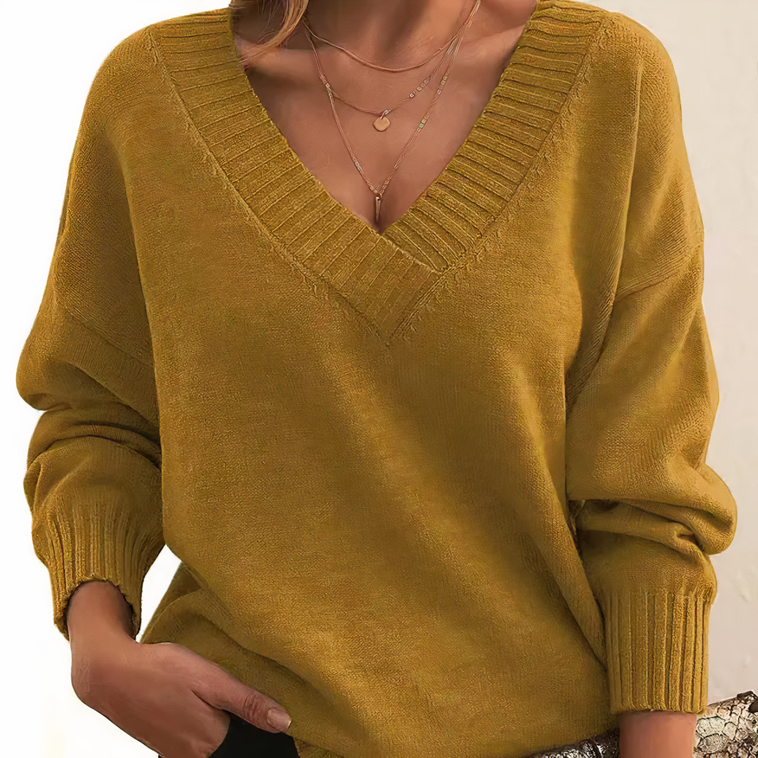 Women’s Crewneck Ribbed Pullover Sweater