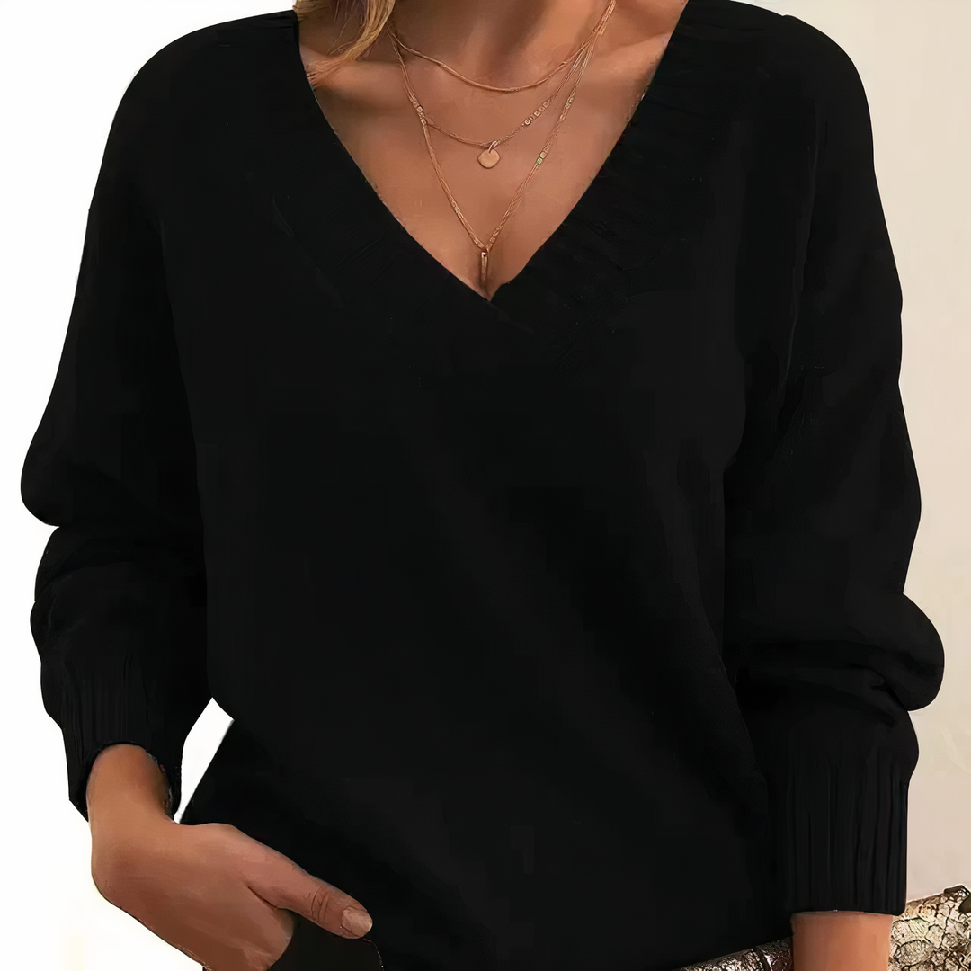 Women’s Crewneck Ribbed Pullover Sweater