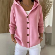 Women’s Lightweight Hooded Open Front Cardigan