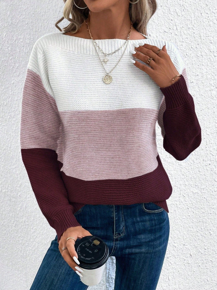 Women’s Ombre Knit Pullover Sweater