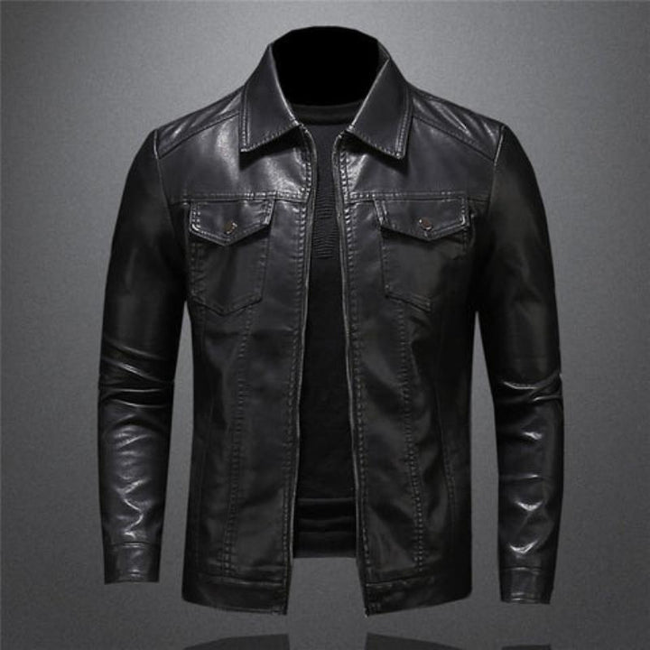 Men’s Biker Zip Up Jacket