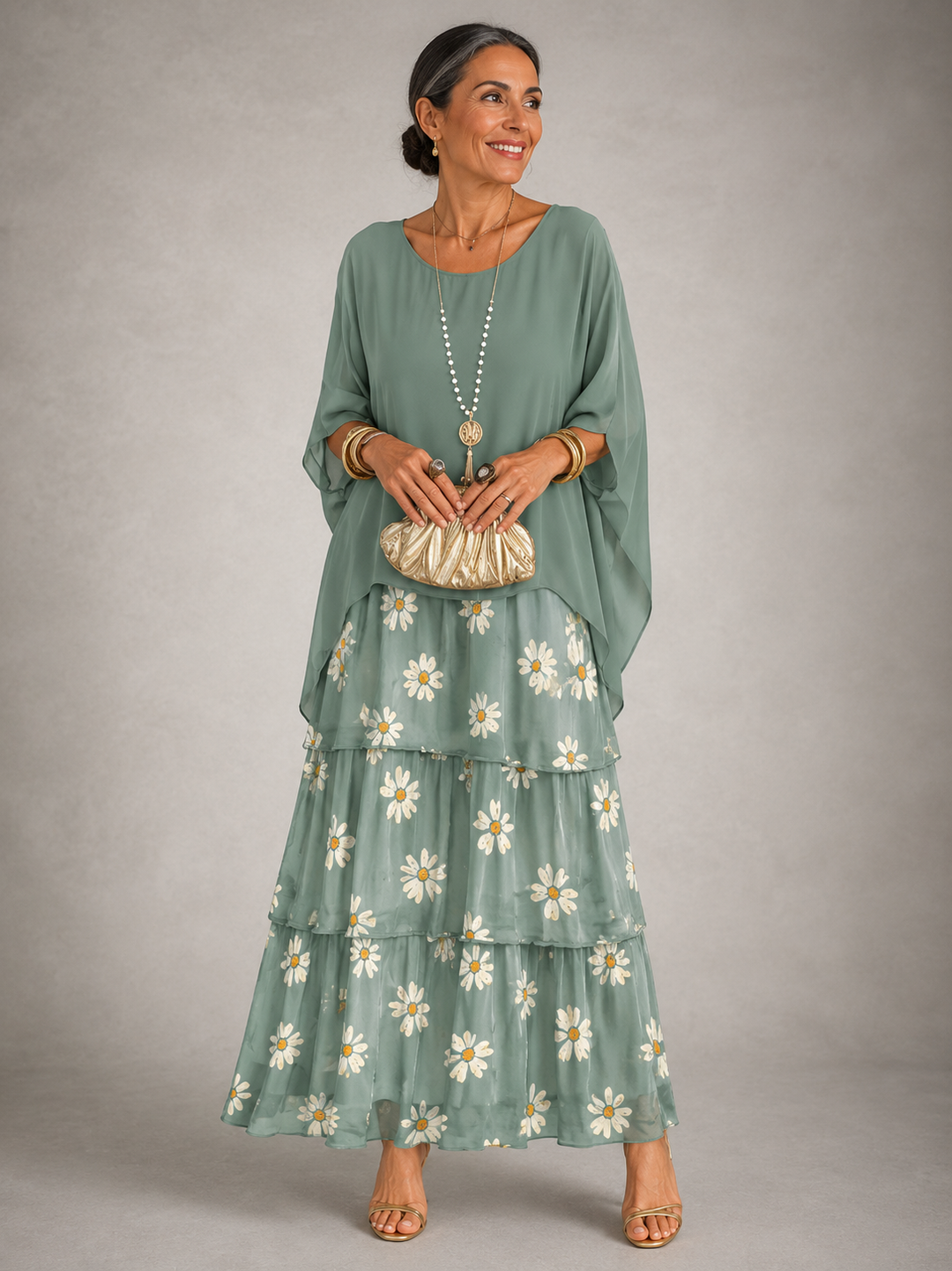 Women’s Elegant Flowy Maxi Dress