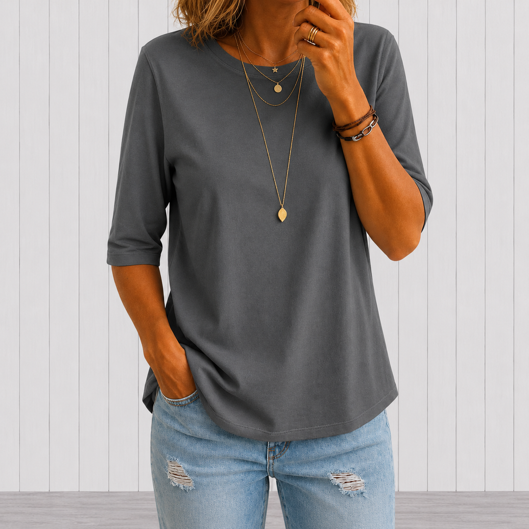 Women’s Relaxed Fit Crew Neck Short Sleeve T-Shirt (Restocked)