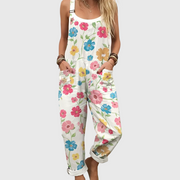 Women’s Comfortable Printed Overalls