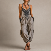 Women’s Boho Embroidered Jumpsuit