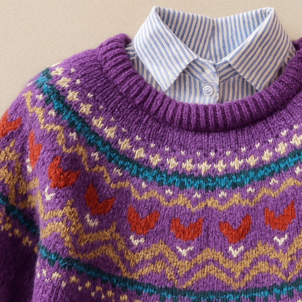 Men’s Vintage Knit Pullover Sweater