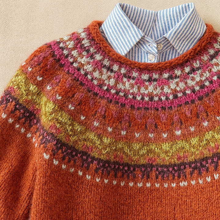 Women’s Vintage Knit Pullover Sweater