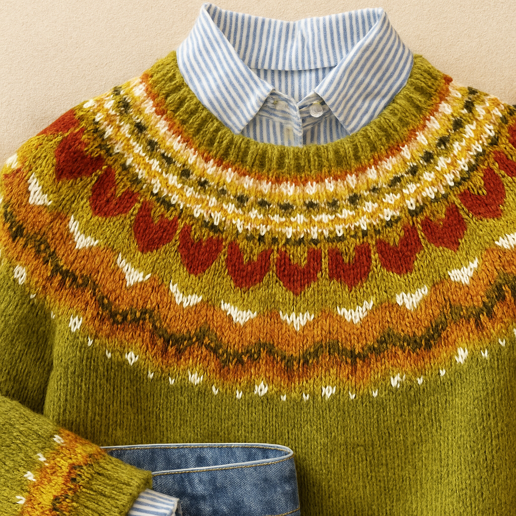 Women's Classic Vintage Knit Sweater