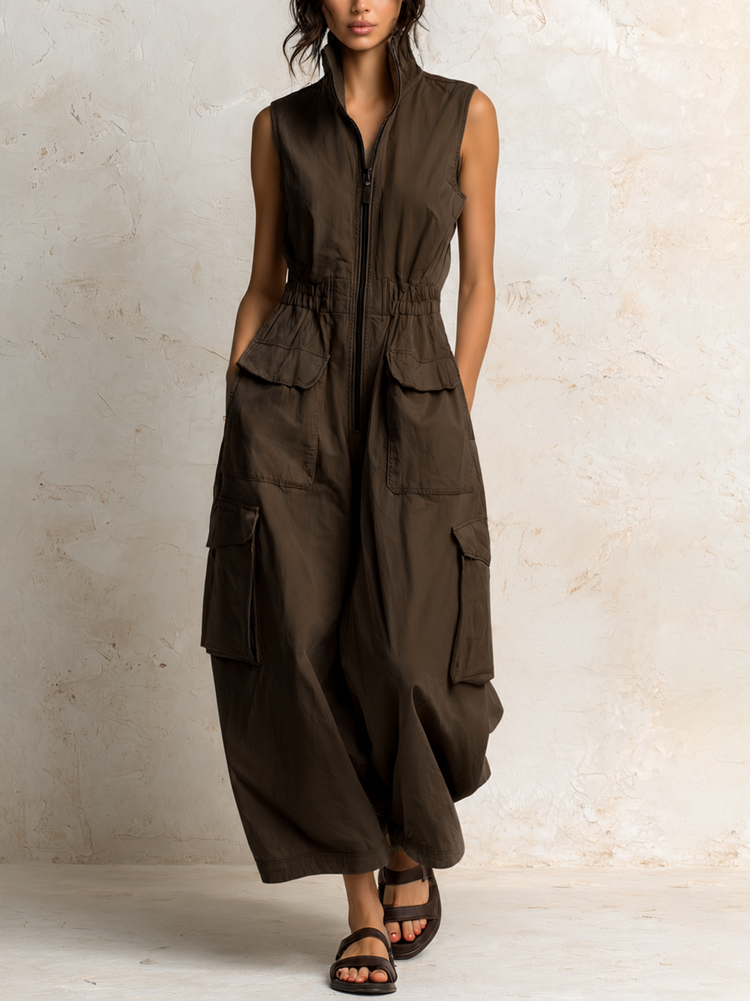 Women’s Utility Cargo Jumpsuit