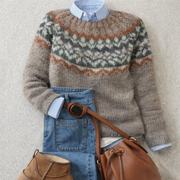 Women’s Nordic Fair Isle Knit Sweater