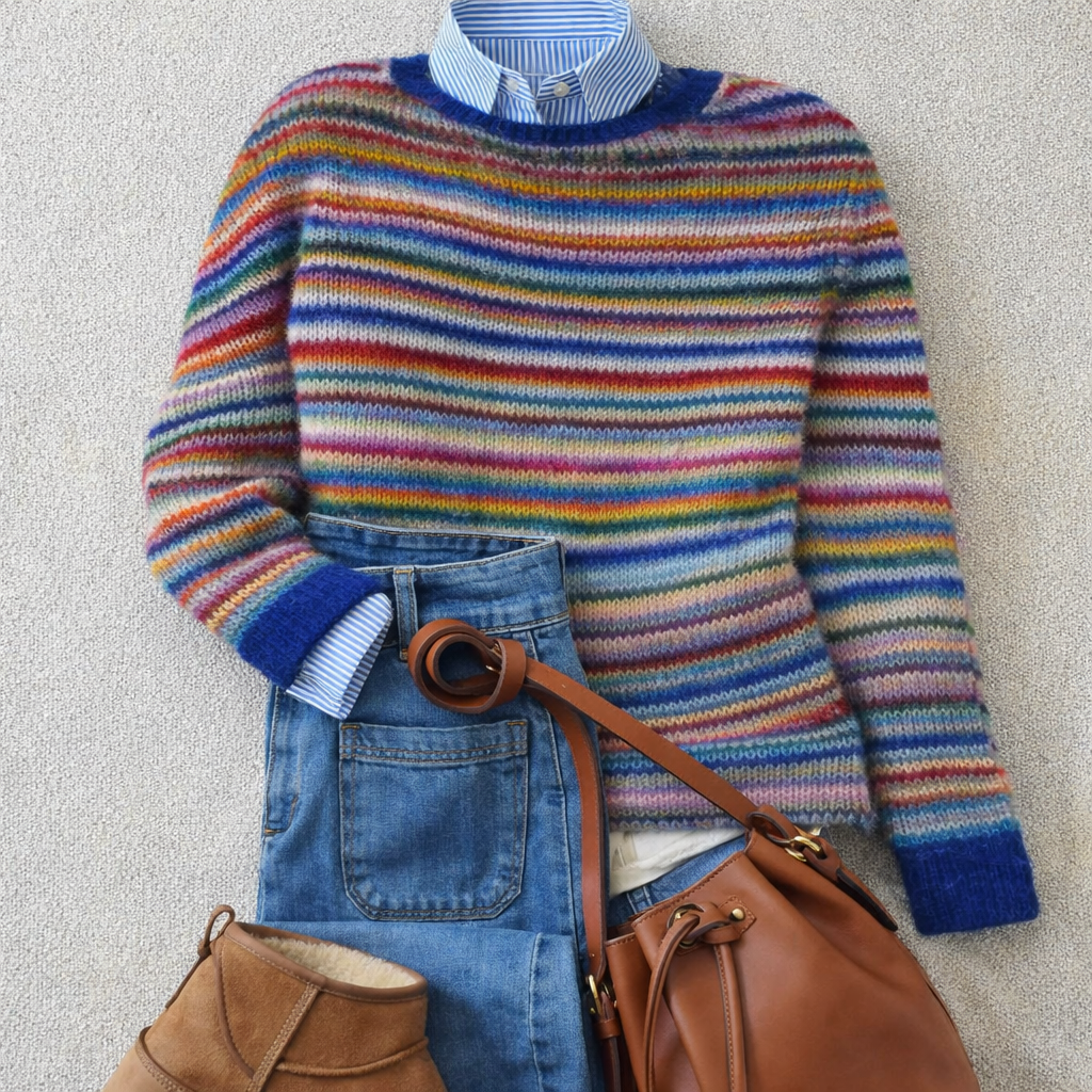 Women’s Fair Isle Knit Pullover Sweater