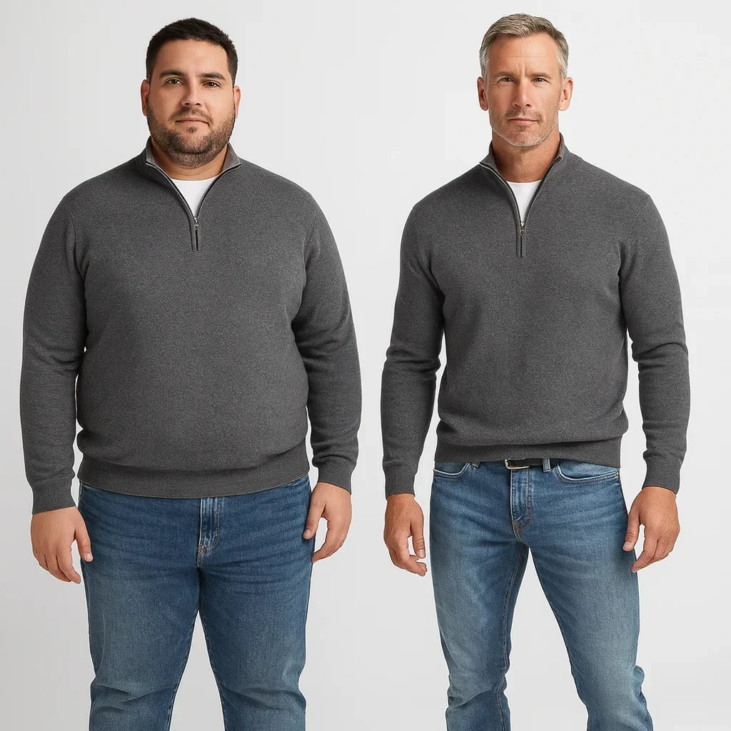 Men’s Half-Zip Long Sleeve Pullover