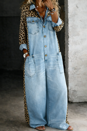 Women’s One-Piece Shirt Jumpsuit