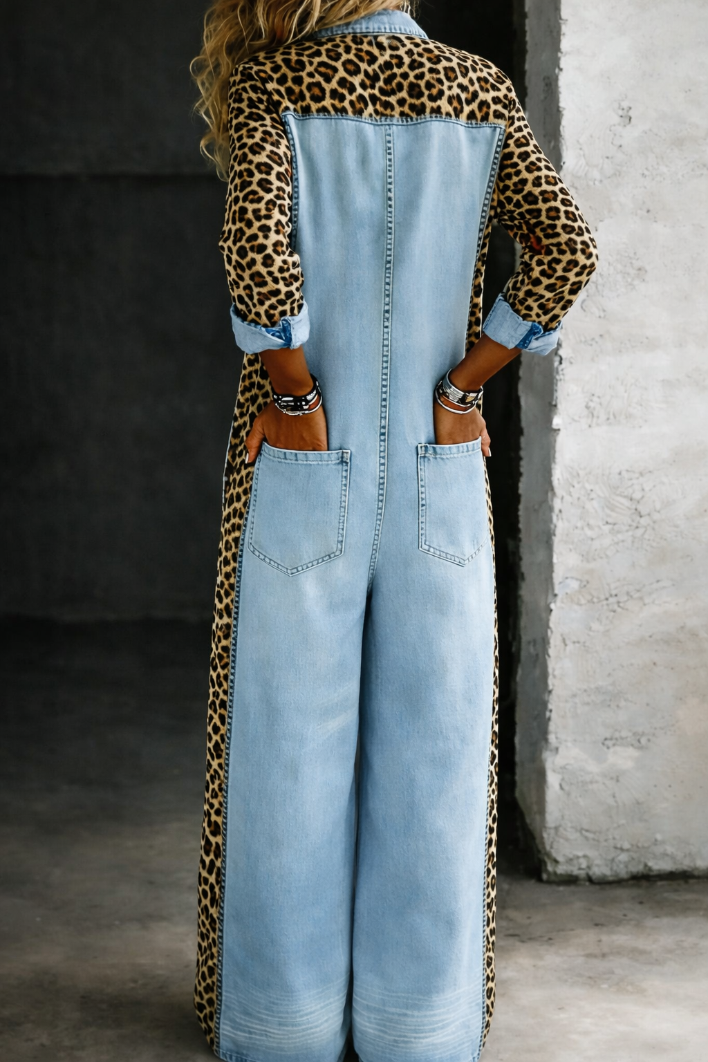 Women’s One-Piece Shirt Jumpsuit