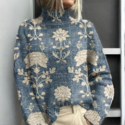 Women’s Oversized Chunky Knit Turtleneck Sweater
