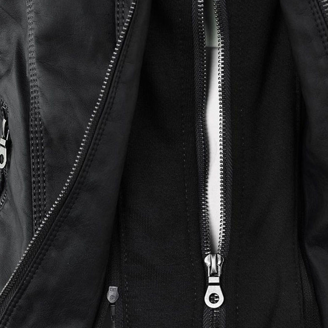Women’s Hooded Moto Jacket