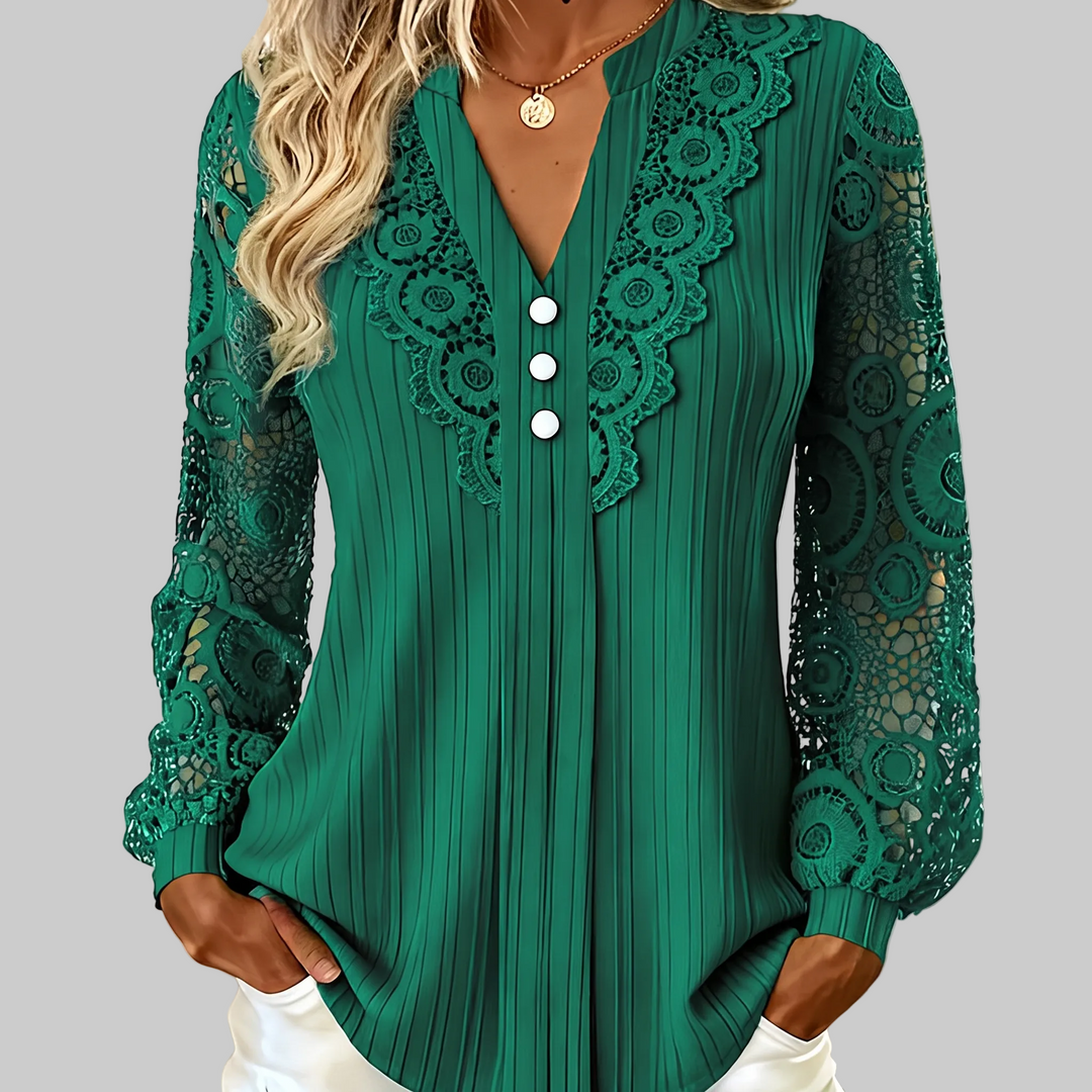 Women’s V-Neck Dressy Blouse