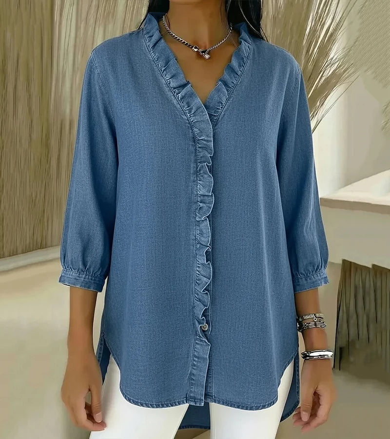 Women’s V-Neck Casual Shirt