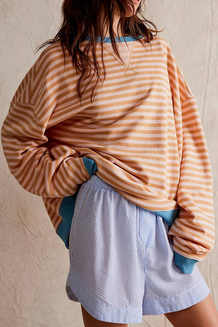 Women’s Striped Knit Pullover Sweater