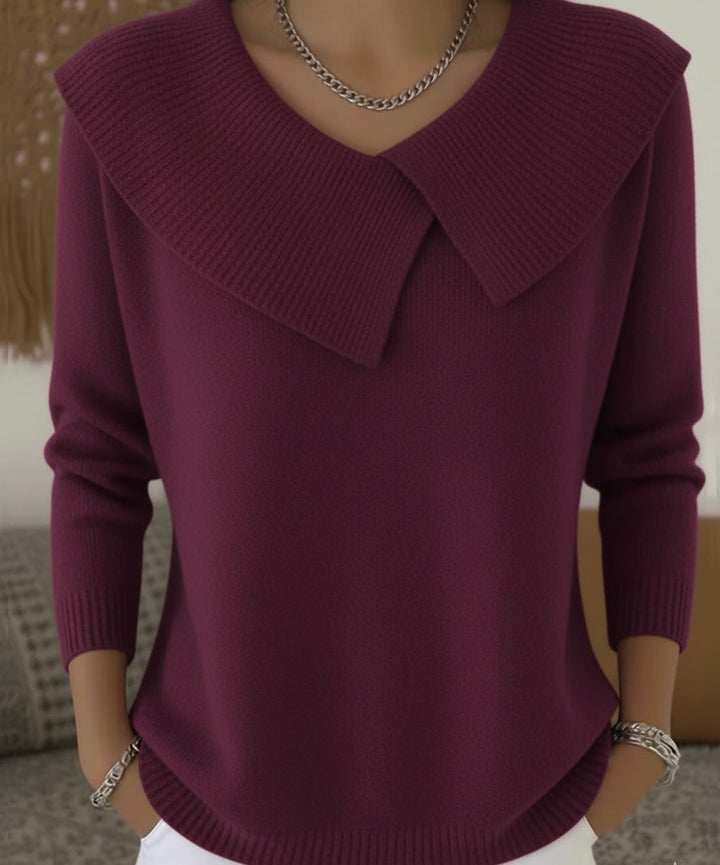 Women’s Ribbed Knit Crewneck Sweater