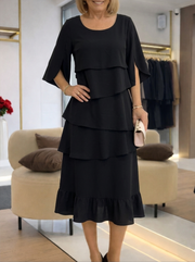 Women’s Elegant Ruffle Cocktail Dress