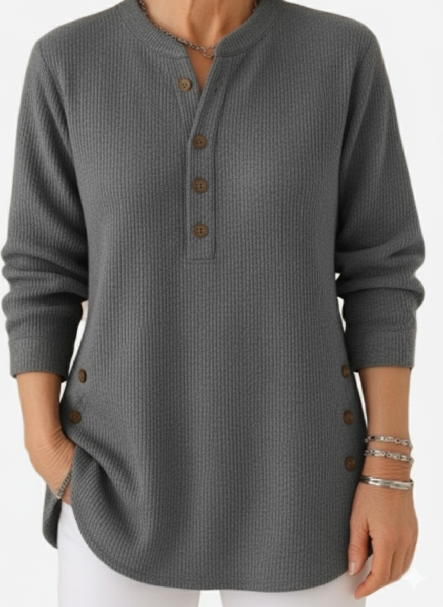 Women’s Long Sleeve Solid Knit Sweater