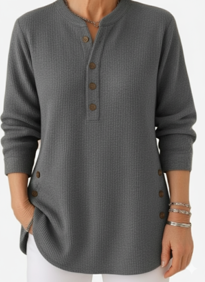 Women’s Long Sleeve Solid Knit Sweater