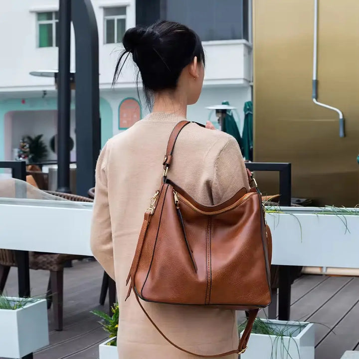 Women’s Hobo Shoulder Bag And Wallet Set
