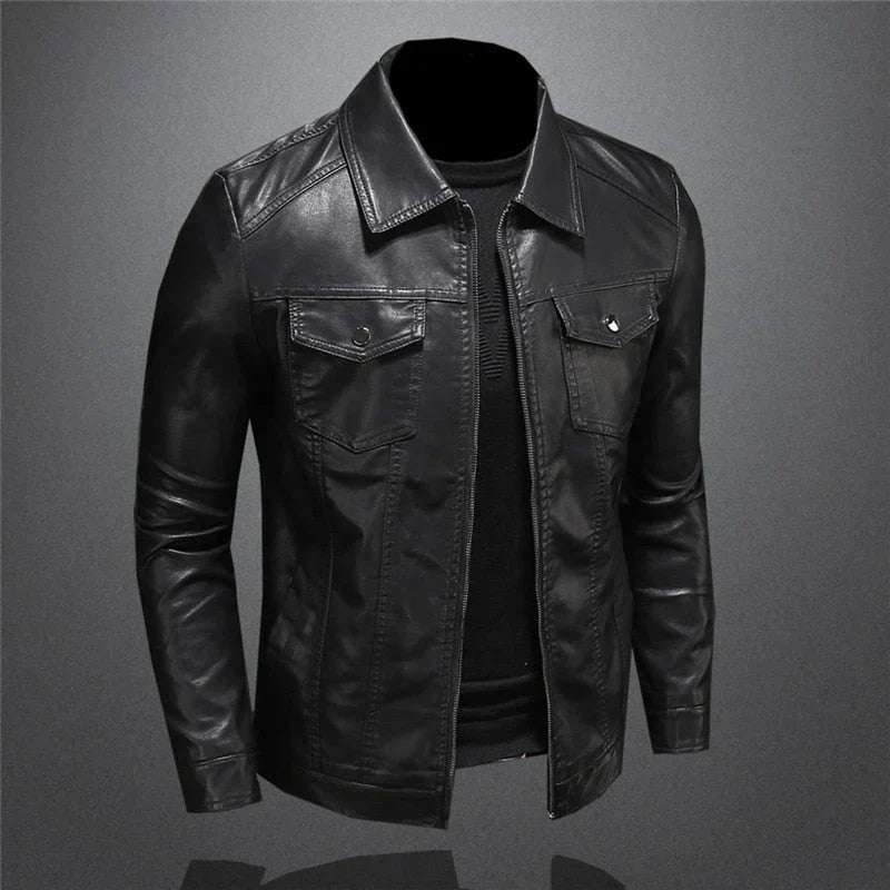 Men’s Classic Moto Biker Jacket