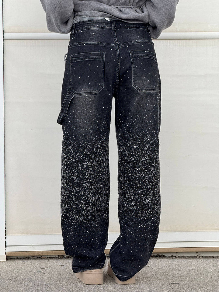 Women’s Diamond Print Straight-Leg Trousers