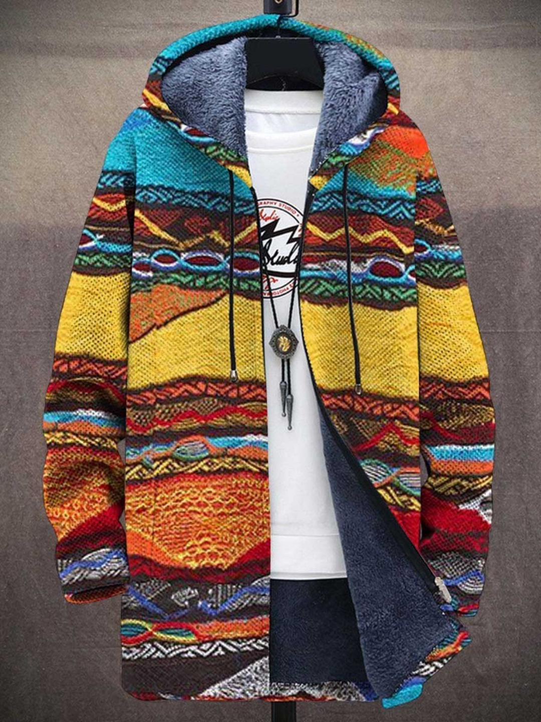 Women’s Oversized Longline Open Front Knit Cardigan