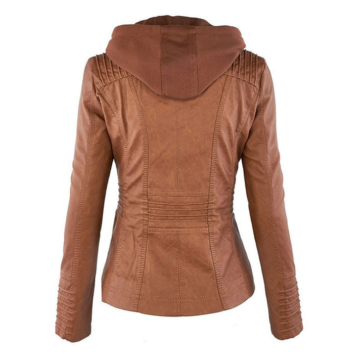 Women’s Hooded Moto Jacket