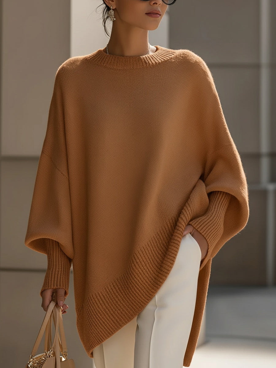 Women’s Oversized Draped Knit Sweater