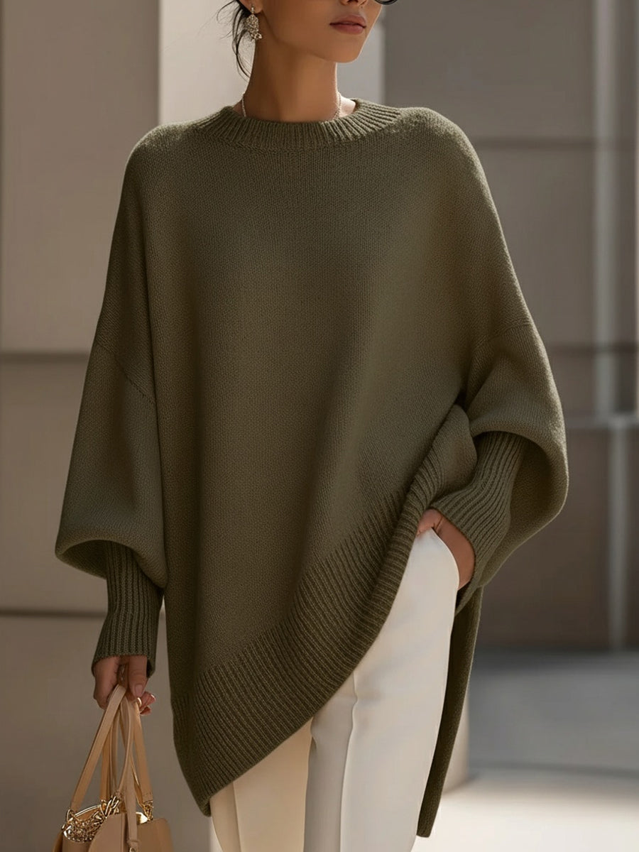 Women’s Oversized Draped Knit Sweater