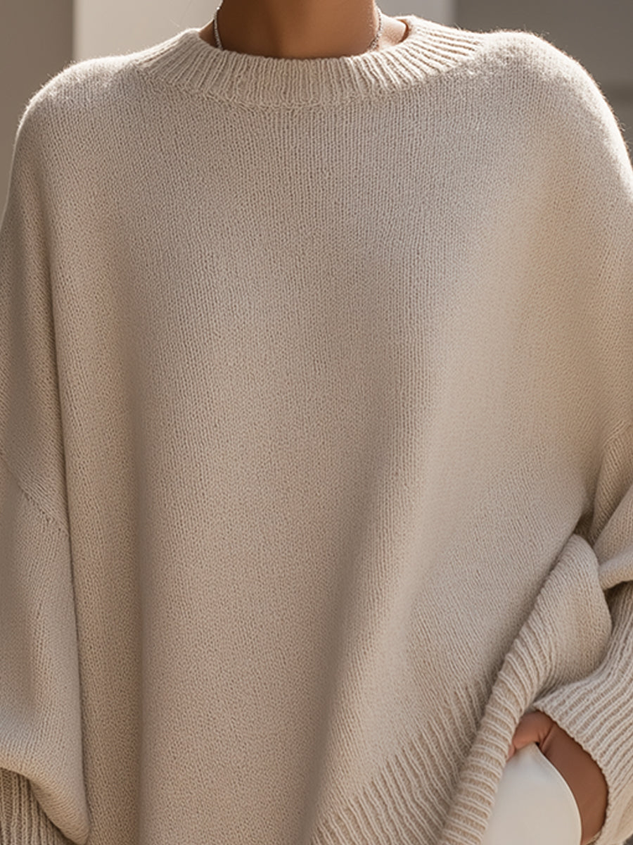 Women’s Oversized Draped Knit Sweater