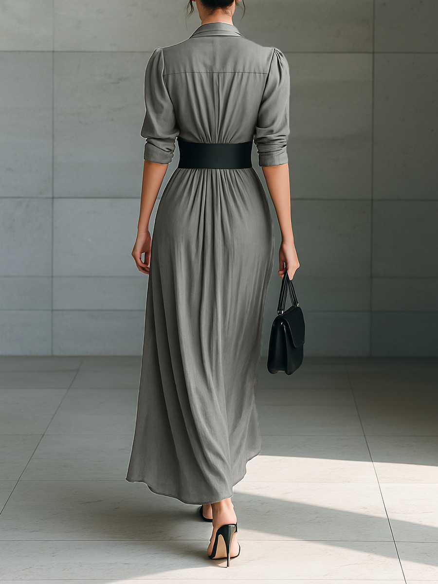 Women’s Long Pleated Dress