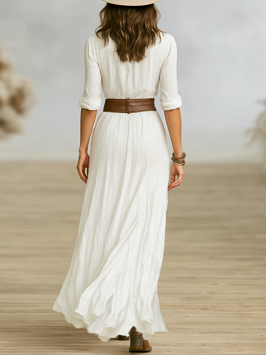 Women’s Maxi Collared Dress