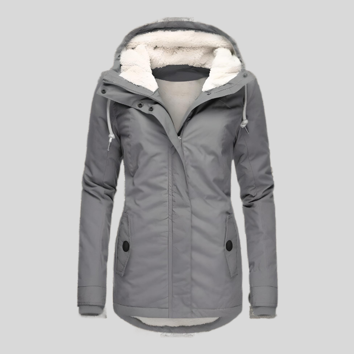 Women’s Hooded Lined Long Raincoat