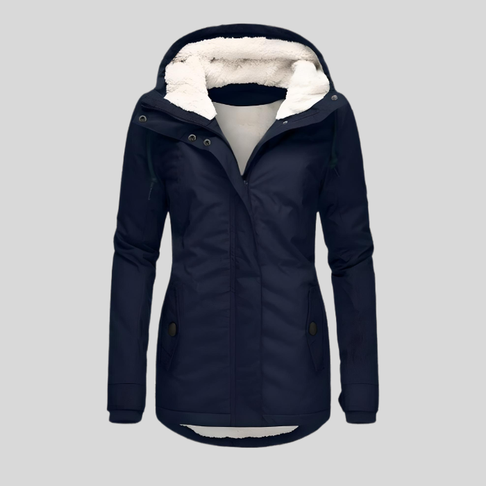 Women’s Hooded Lined Long Raincoat
