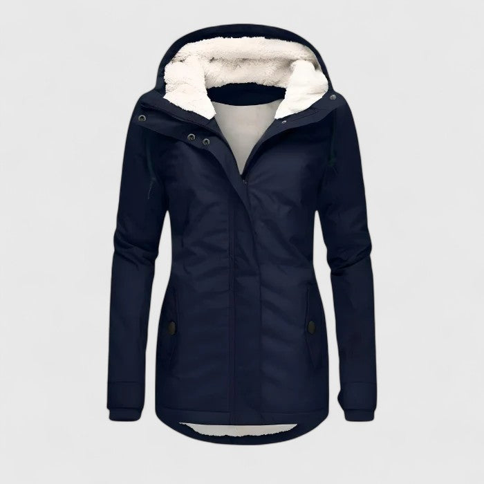 Women's Lightweight Hooded Packable Rain Jacket