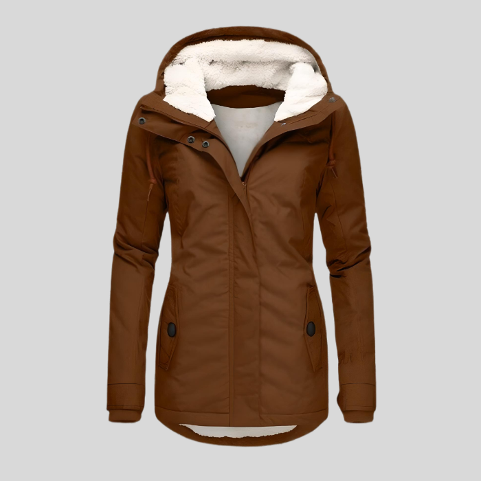 Women’s Hooded Lined Long Raincoat