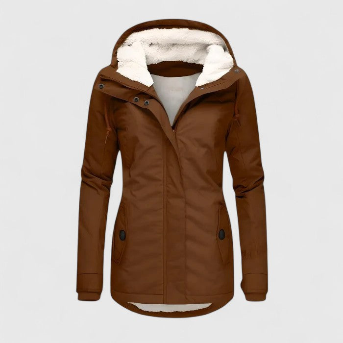 Women's Lightweight Hooded Packable Rain Jacket